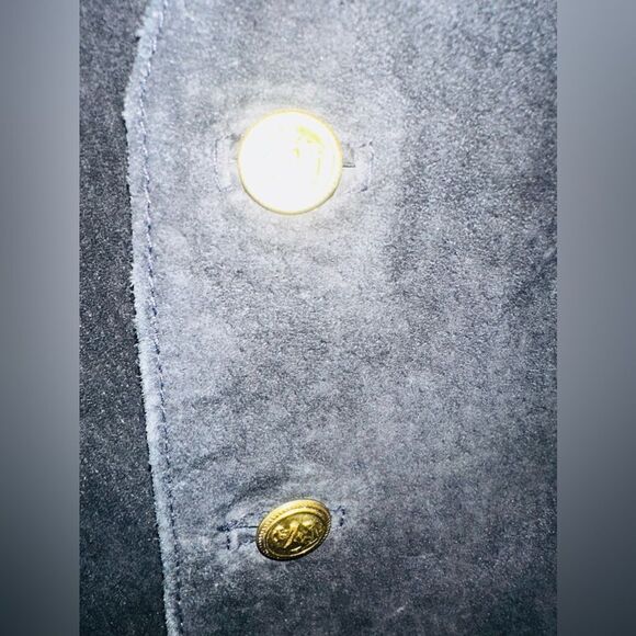 Gail Dauer Beverly Hills Vintage Military Style Suede Vest RARE!!! Couture Army - Picture 5 of 11